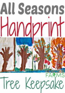 All Seasons Handprint Tree Keepsake Kids' Craft Inspired by Nature