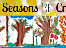 All Seasons Handprint Tree Keepsake Kids' Craft Inspired by Nature