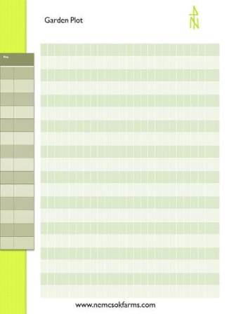 Garden Plot Layout - Free Printable