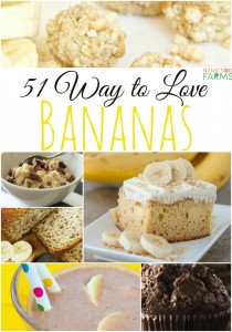 51 ways to love bananas, in breads, muffins, scones, cookies, squared, brownies, cakes, waffles, pancakes, even. Ice. Cream.