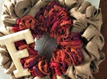 DIY Burlap Wreath Tutorial