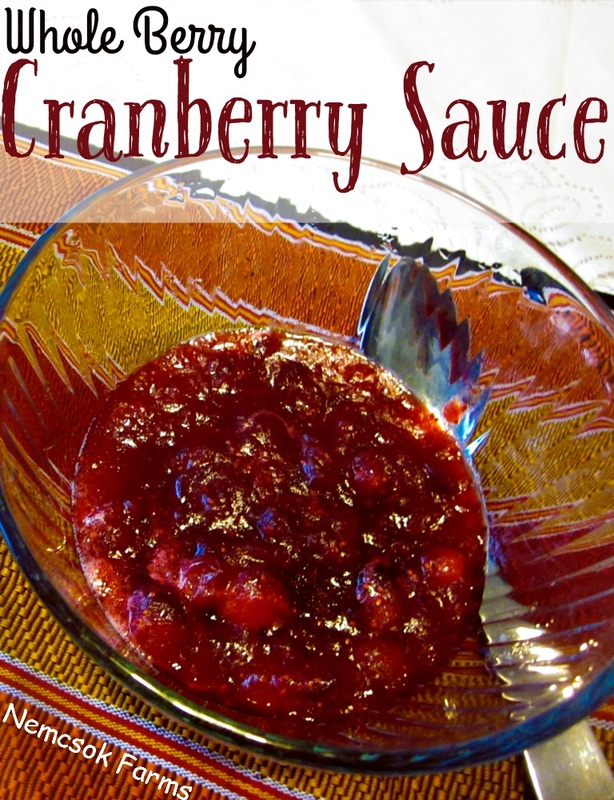 Whole Berry Cranberry Sauce Side Dish - Some occasions call for Homemade