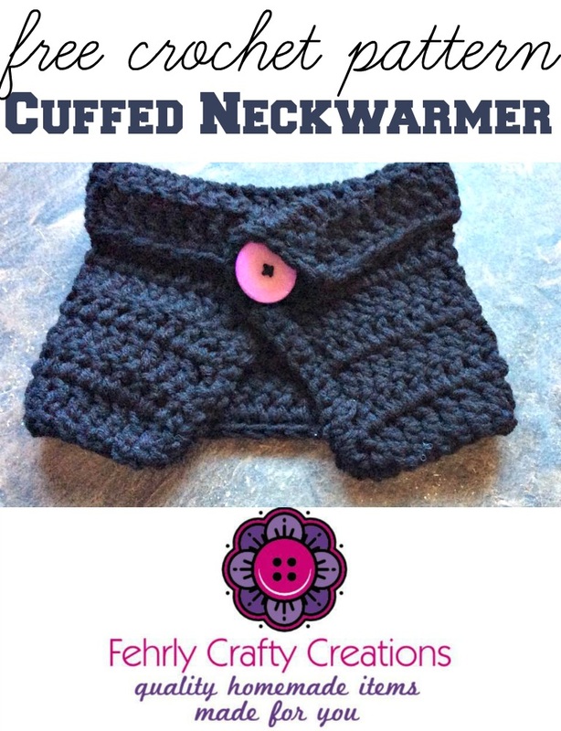 free crochet cuffed neck warmer pattern for the little ones!
