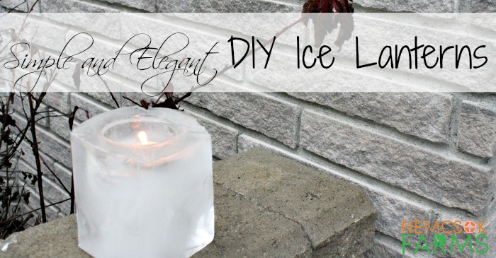 Simple and Elegant Ice Lanterns