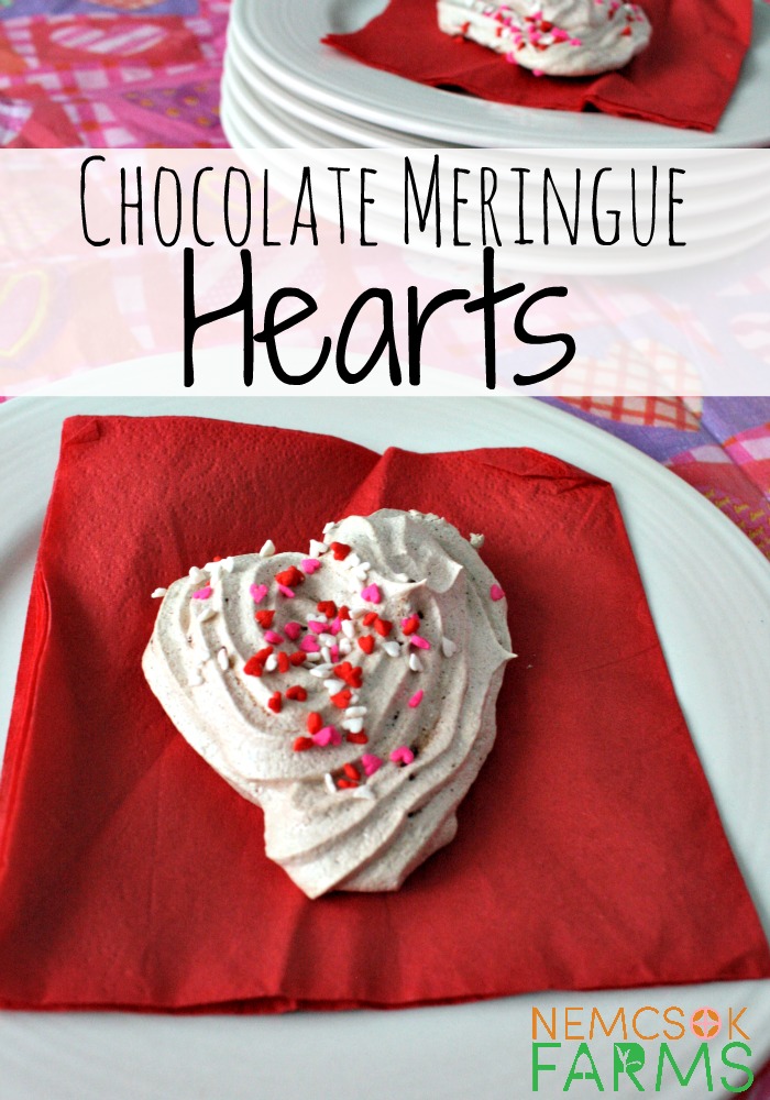 Melt in your mouth Chocolate Meringue Hearts for your Sweetest Valentine