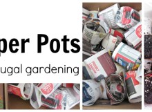 Frugal Paper Pots