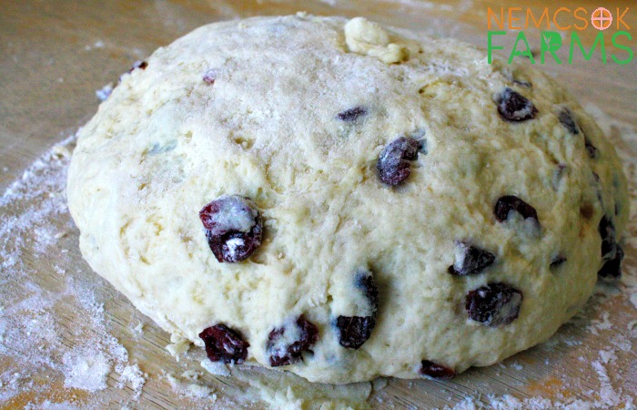 Cranberry 'Freckles' sweeten up this super easy soda bread and it's perfect for snacking, and just as special with a cup of coffee. 