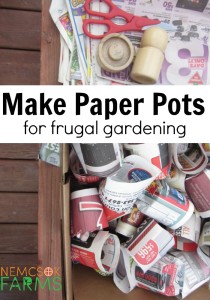 Start your seedling on the cheap - use paper pots
