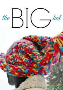 Big Colour, Big Stitches, Big Fun the Big Hat Free Knitting Pattern and Tutorial