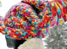 Big Colour, Big Stitches, Big Fun the Big Hat Free Knitting Pattern and Tutorial