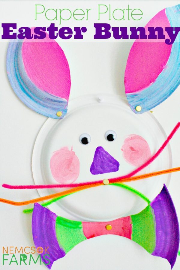 Paper Plate Easter Bunny