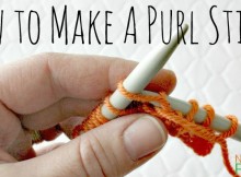 How to Make a Purl Stitch. Part 3 of a step by step tutorial on the basic stitches of knitting.