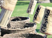 DIY Wine Cork Garden Markers for Herb Gardens