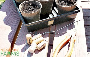 DIY Wine Cork Garden Markers for Herb Gardens