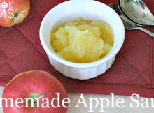 Homemade Apple Sauce Recipe for a quick and easy and healthy totally doable snack