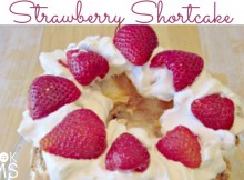 Homemade Strawberry Shortcake a showstopper dessert that is really really easy to make, but has a huge wow factor!