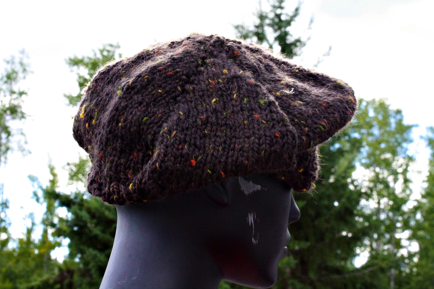 peaked hat knitting pattern