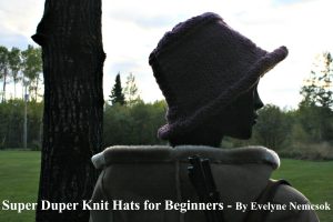 The Plum Fedora - Super Duper Knit Hats for Beginners - book of fabulous knitting patterns for hat suited for beginners and professionals