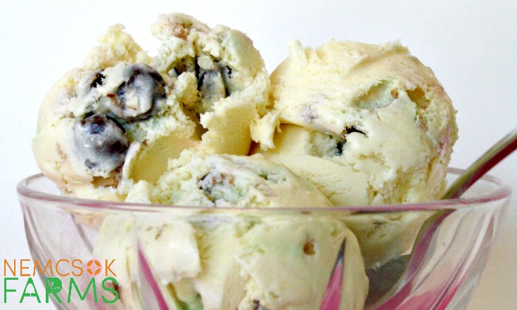 Homemade Ice Cream made with Easter Candy - 