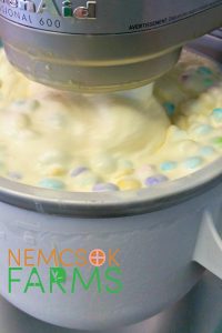 Homemade Ice Cream made with Easter Candy -