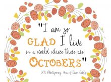 I am so glad I live in a world where there are octobers free printable wall art