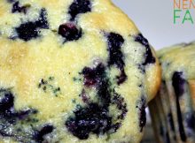 Homemade Lemon Blueberry Muffins Recipe perfect for breakfast on the go, and even better if you can use fresh berries. Don't fret however, frozen berries will do!