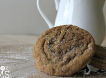 Homemade Gingersnap Cookie Recipe - a soft nostalgic favourite homemade cookie perfect for fall