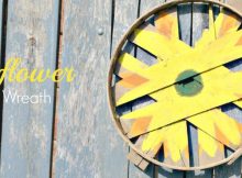 Rustic Sunflower Bushel Lid Wreath DIY - Perfect Fall Garden Arts & Crafts