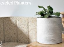 DIY Farmhouse Planter - an elegant, simple, rustic yet luxe up-cycle that is easy on time, and easy on the budget!