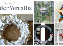 Simple DIY Winter Wreaths From whimsical snowman wreaths to completely brilliant fabric and scarf wreaths, to stunning twig and burlap wreaths, this collection of DIY Winter Wreaths is exactly what you're looking for.