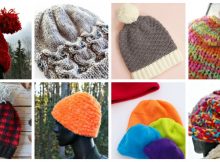 Knitting, Sewing and Crochet Patterns and Tutorials for hats to DIY this winter