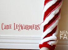Free Knitting Pattern and Tutorial for some deliciously sweet candy cane swirl legwarmers DIY holiday gifts and festive wear