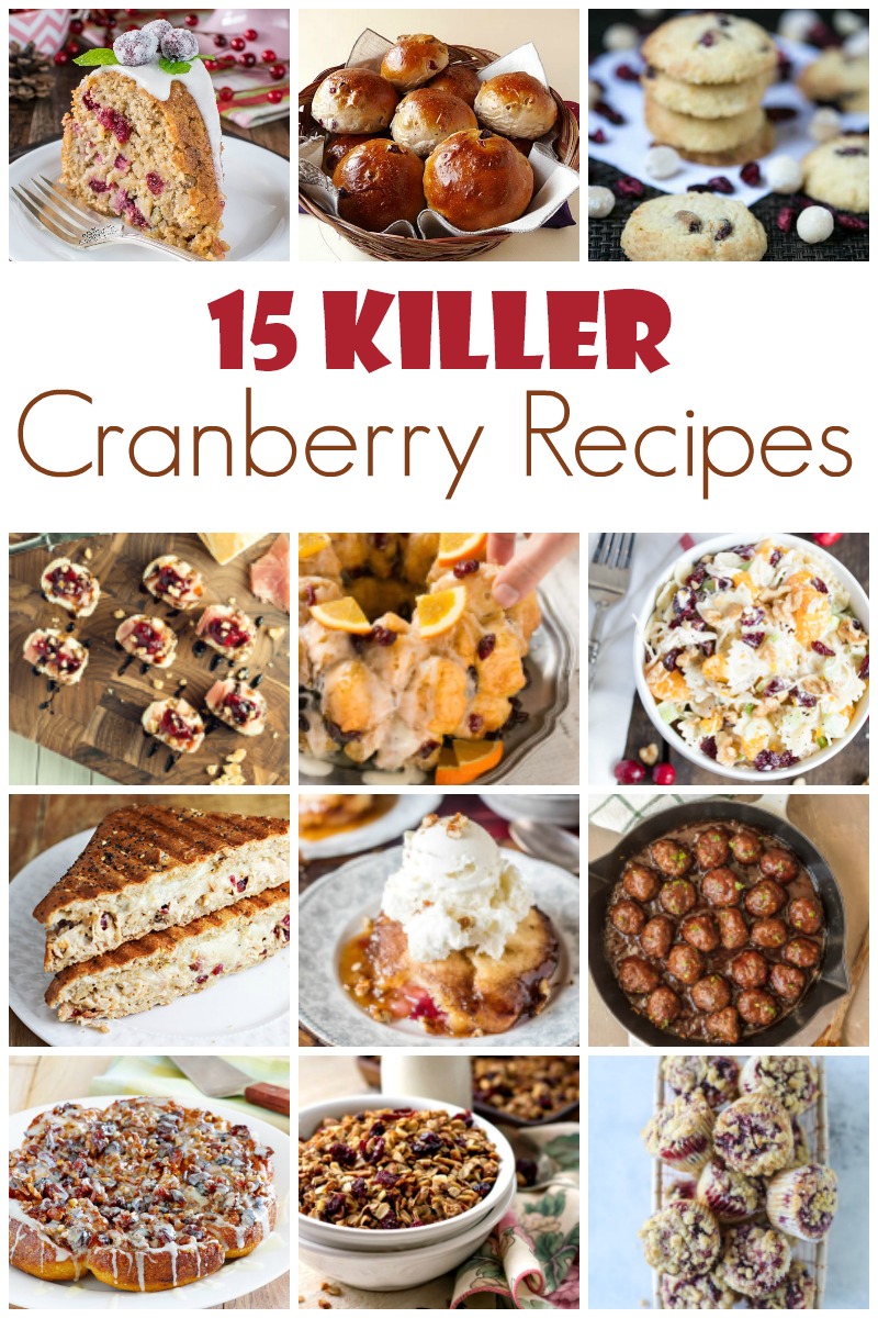 15 Killer Cranberry Recipes - Lip Smacking pucker power at it's finest. -