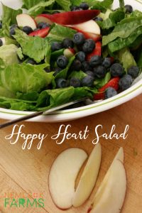 Happy Heart Salad - Crisp greens and juicy berries complete this salad