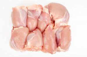 Frozen Boneless Skinless Chicken Thighs- Raised free range on our farm near Englehart in the District of Timiskaming .