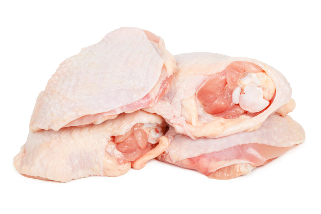 Frozen Chicken Thighs- Raised free range on our farm near Englehart in the District of Timiskaming .