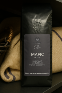 Mafic Dark Roast Coffee, Whole Bean 1 lb bag Robusta