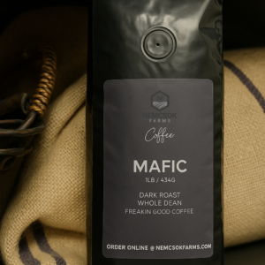 Mafic Dark Roast Coffee, Whole Bean 1 lb bag Robusta