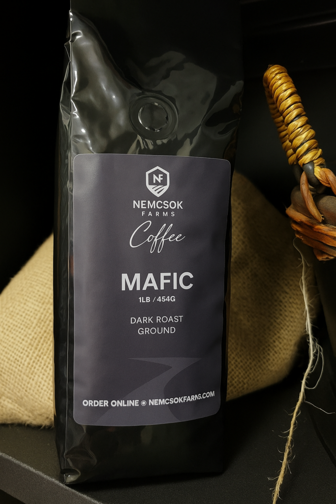 View of Dark Roast Coffee, Ground (Robusta, Mexico) 1 lb