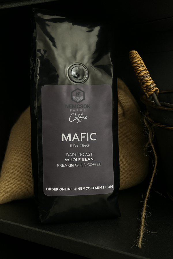 Mafic Dark Roast Coffee, Whole Bean 1 lb bag Arabica