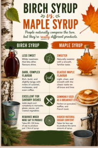 Birch Syrup vs. Maple Syrup: What's the Difference?