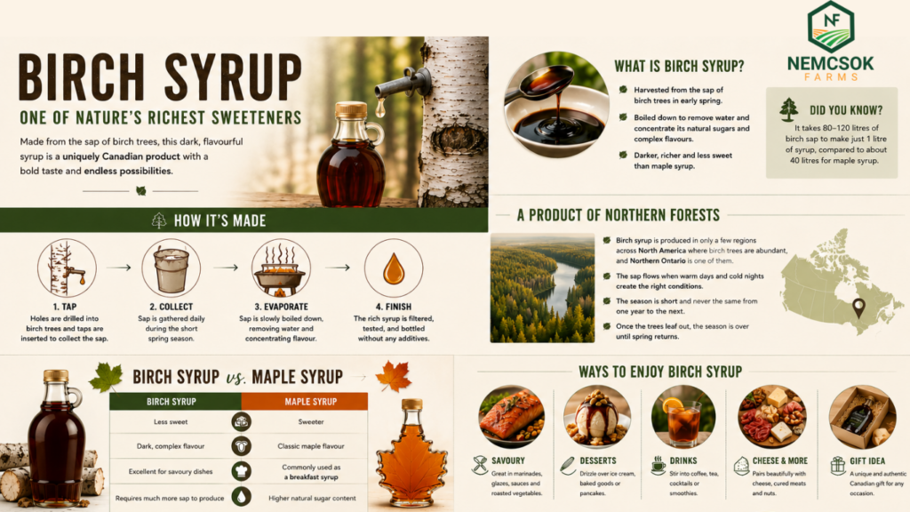 How Birch Syrup Is Made: From Birch Tree to Bottle (Website)